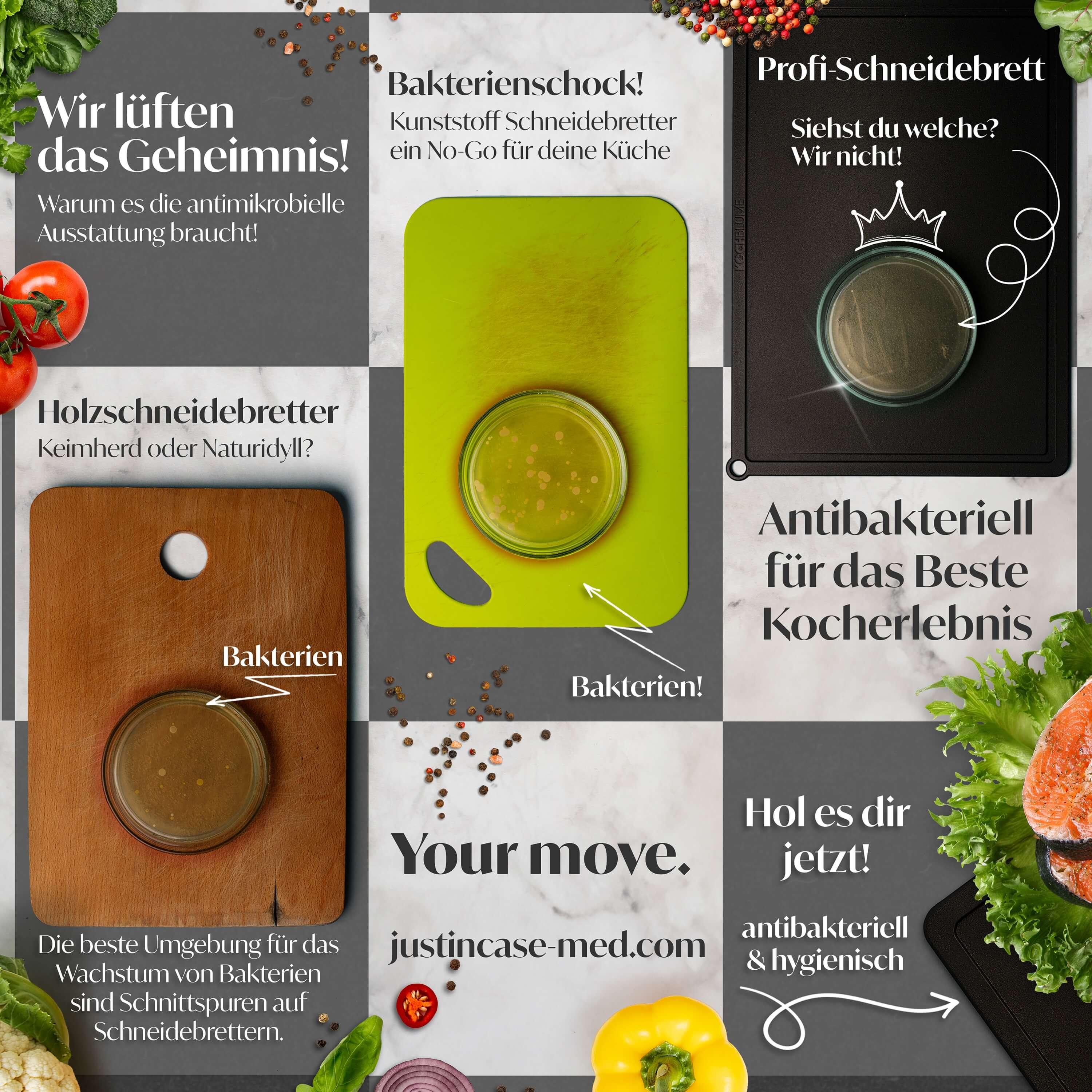🌱💧 Die Wahrheit über Küchenhygiene: Was verbirgt sich auf deinen Schneidebrettern? 💧🌱