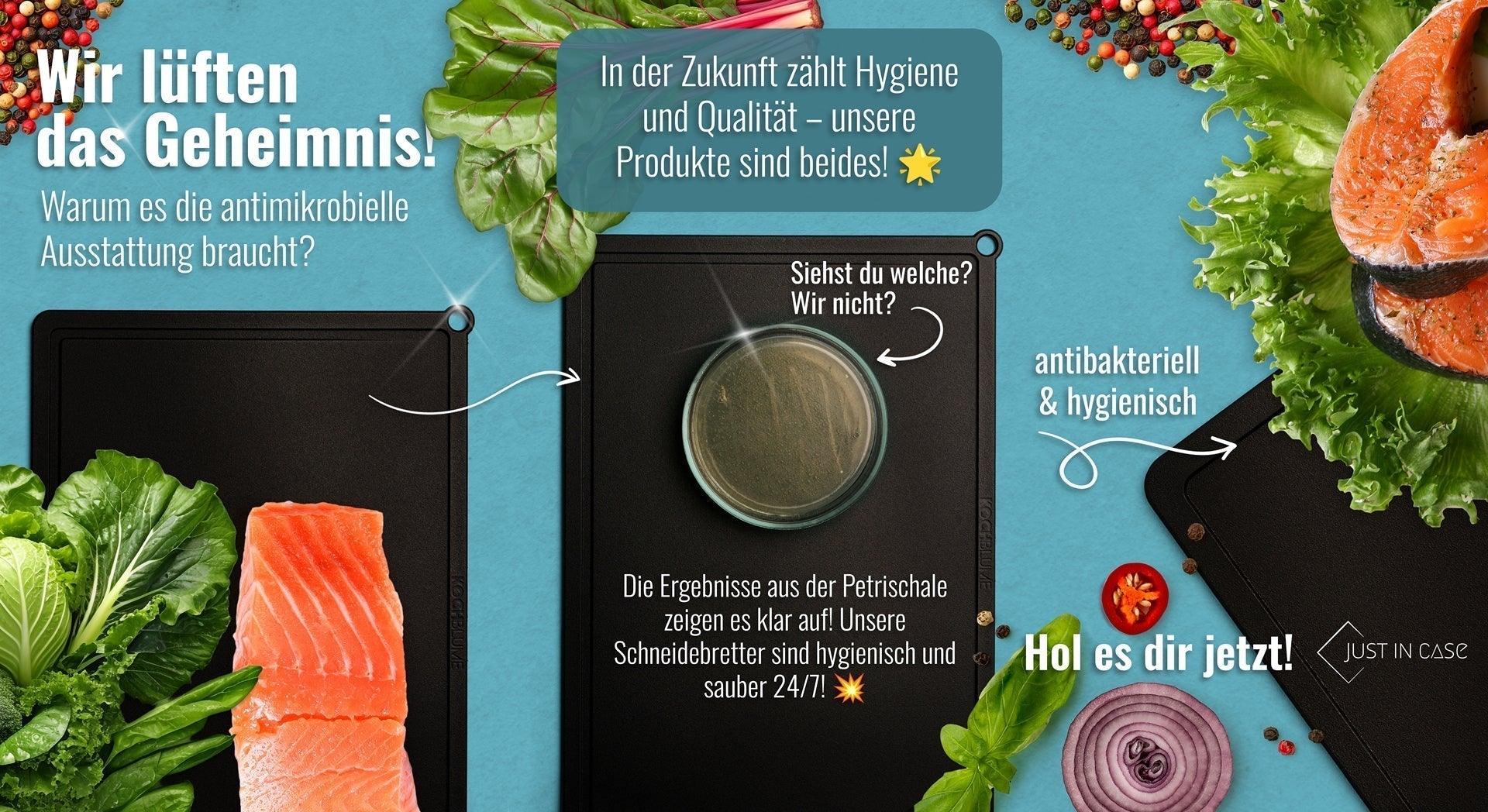 Wir lüften das Geheimnis! Warum es die antimikrobielle Ausstattung von Schneidebrettern braucht!