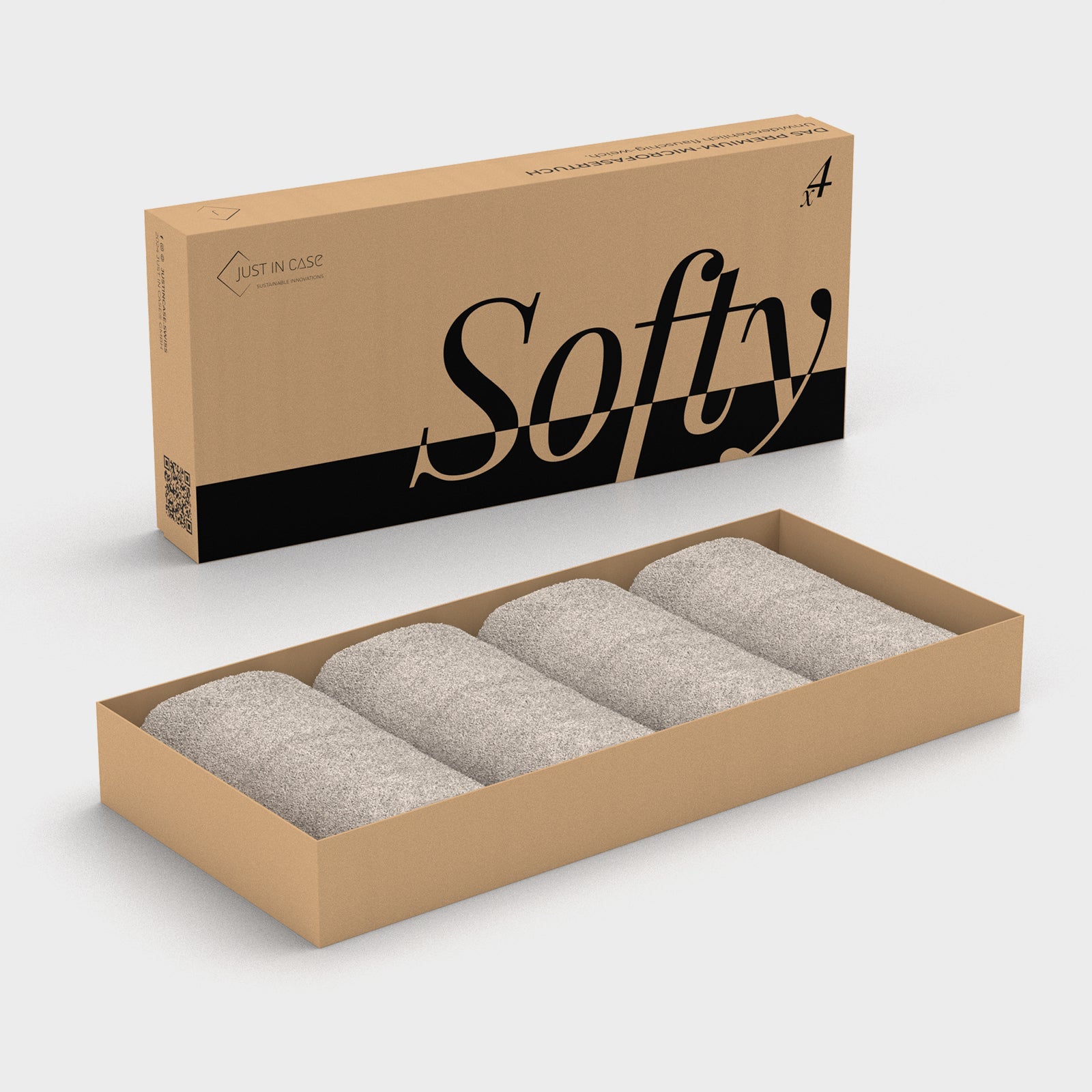 Softy - das Premium-Microfasertuch: 4er Set